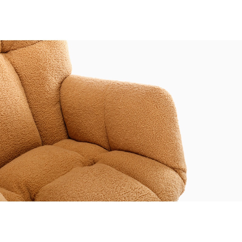 Chaise berçante moderne Marsa, Nounours kaki