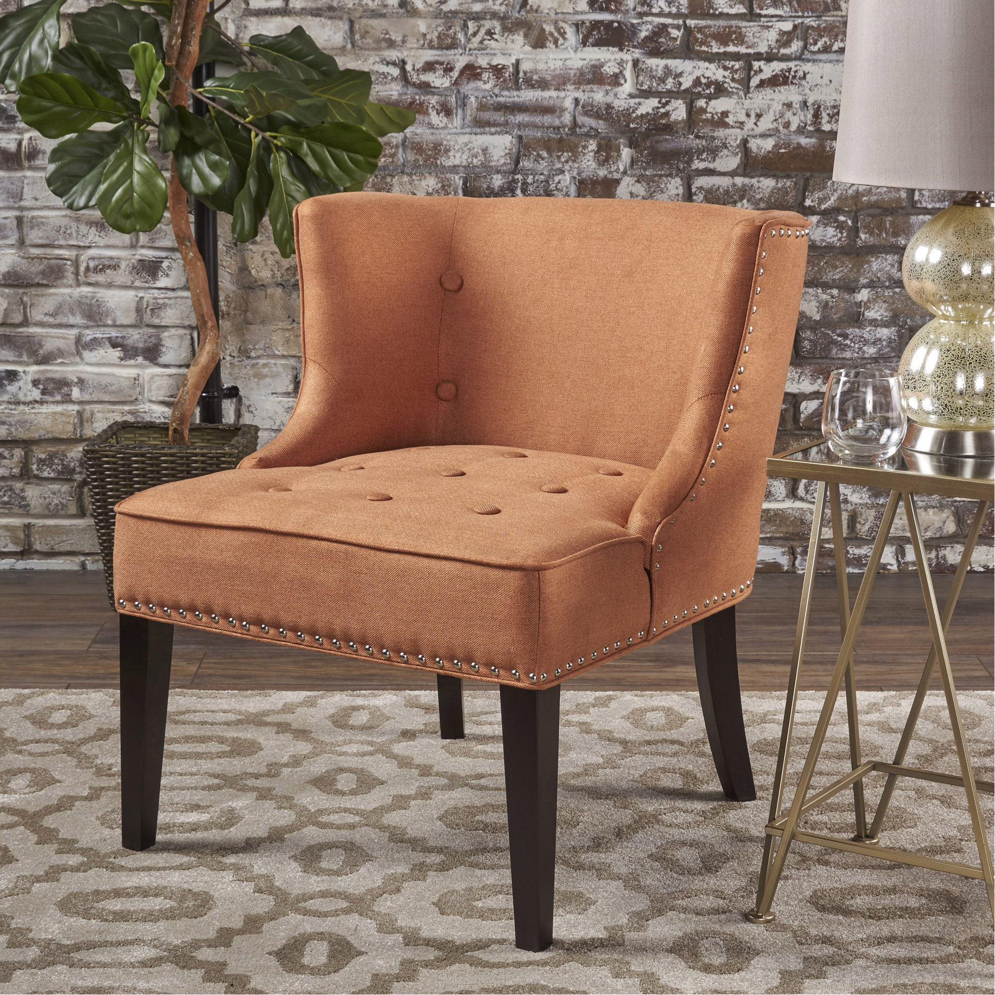 Lark Manor™ Stylish Upholstered Chair With Contemporary Flair And ...