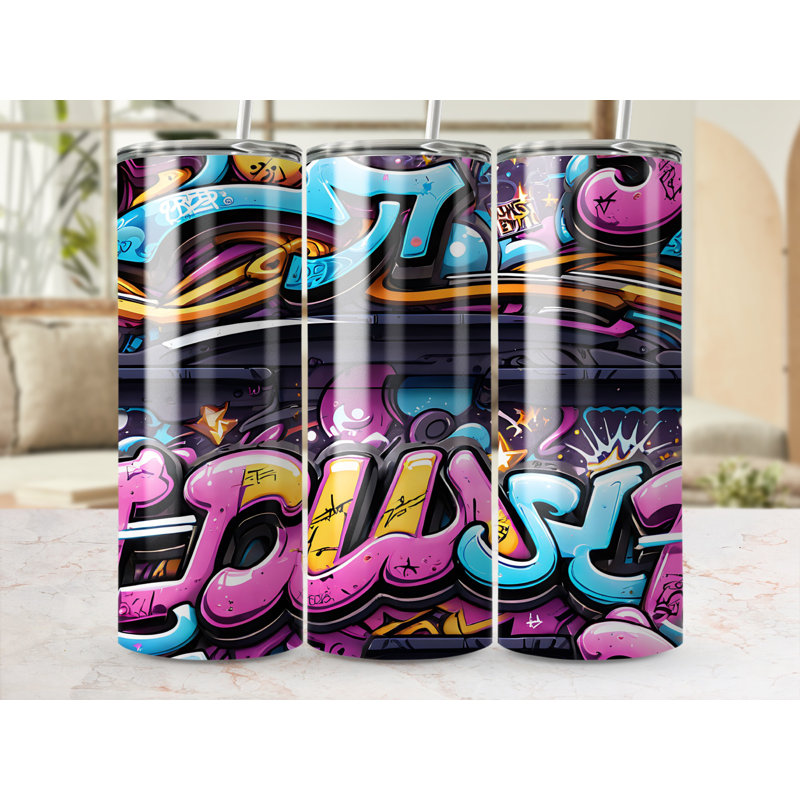 Choose Handmade Tumblers 591ml Vacuum Insulated Stainless Steel (18/8) Travel Tumbler with Straw