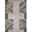 Tapis unique ivoire / sauge / bleu 9 pi x 12 pi Scandinavian