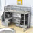 Haizley Kids Twin Loft Bed with Drawers-556665879