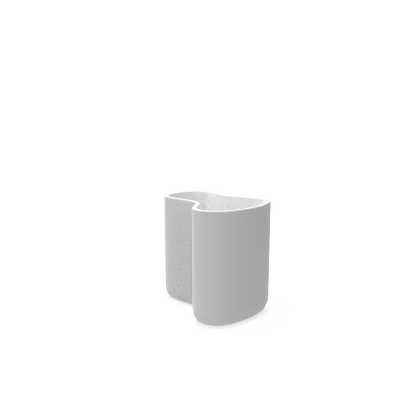Milos Planter, White, 26.5" H x 28" W x 21.75" D