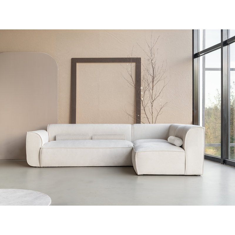 Flex Felix 6 Seater Corner Sofa , Beige, Right Hand Facing