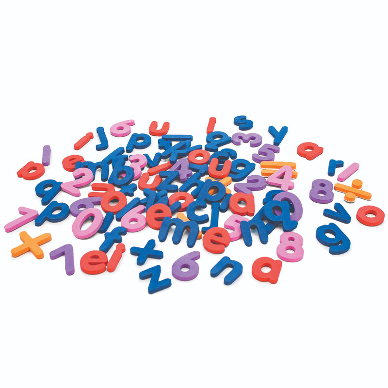 Lettres et chiffres arc-en-ciel, activités magnétiques