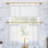 Archaeo Akari Slub Textured Linen Blend Semi-Sheer Rod Pocket Kitchen Curtain Tier Pair-1892771870-1892771871