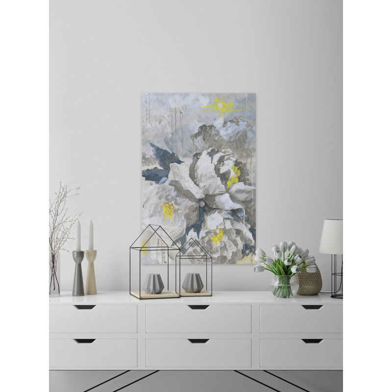 White Peony III - Wrapped Canvas Painting, 30cm H x 20cm W