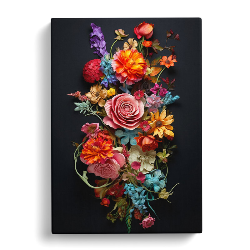 Floral Conceptual - No Frame Print, 60cm H x 40cm W x 3cm D