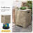 42 in. Round Magnesium Oxide Outdoor Fire Pit Table with Tank Cover and Rain Cover-587283512