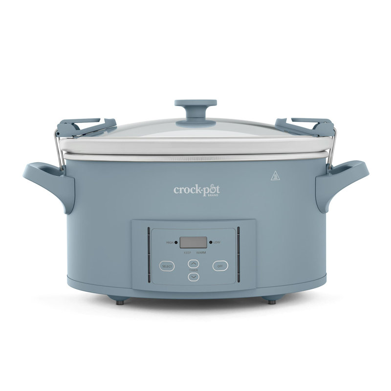 Crock-Pot® Design Series 7-Quart Programmable Slow Cooker, Morning Haze Blue, Blue
