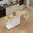 81.6" Kitchen Island With Power Outlets, Extendable Dining Table With 2 Drawers And 2 Doors Cabinet For Kitchen-1794520346