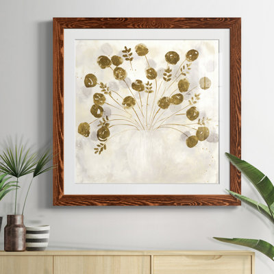 Golden I - Cadre photo, reproduction d'art sur papier