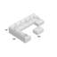 Canapé modulaire de coin avec repose-pieds Makah-1069038022