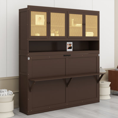 Lit escamotable avec armoire supérieure et lit escamotable Murphy