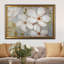 « white fleurs », reproduction d’art encadrée