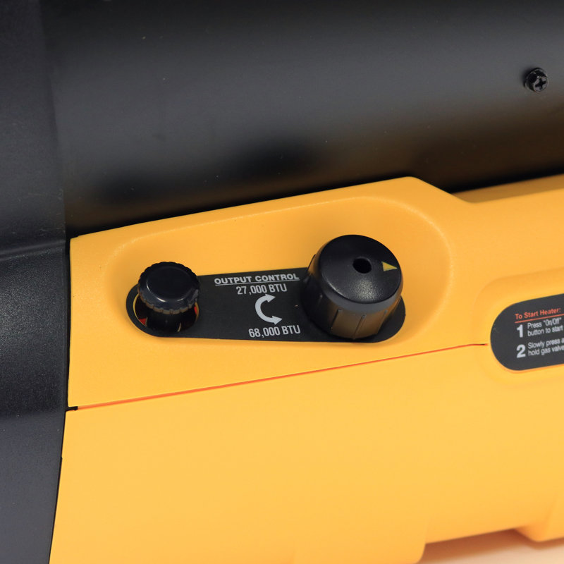 DeWalt 68000 BTU Propane High Efficiency Utility Space Heater with Adjustable Thermostat