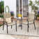 Weingarten 23"W Patio Dining Chair With Plastic Wood Handrails, PVC-Coated Polyester High Back
