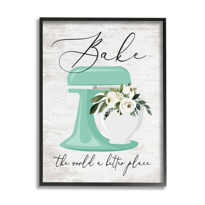 " Bake The World Phrase " by Lettered And Lined