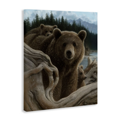 Backpacking Mother Bear Canvas, design by Collin Bogle