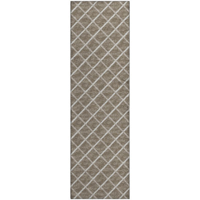 Premium Machine Washable Uran AMF140 Taupe Rug