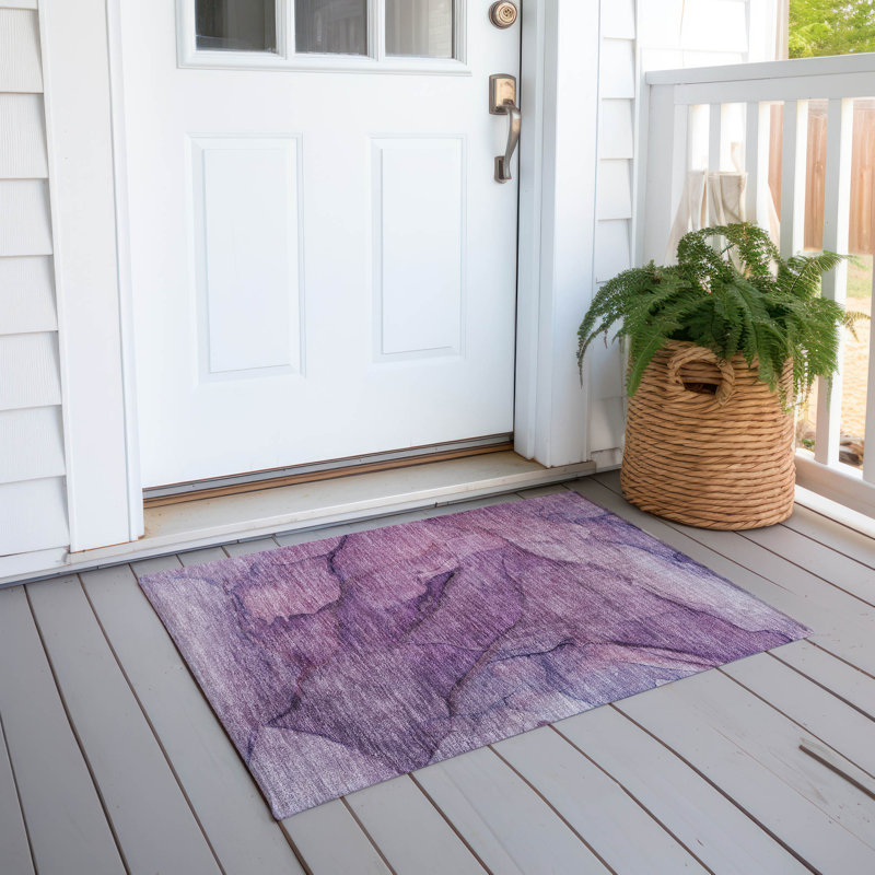 Tapis d'intérieur / extérieur antidérapant Khiri, Rectangle 1 pi 8 po x 2 pi 6 po