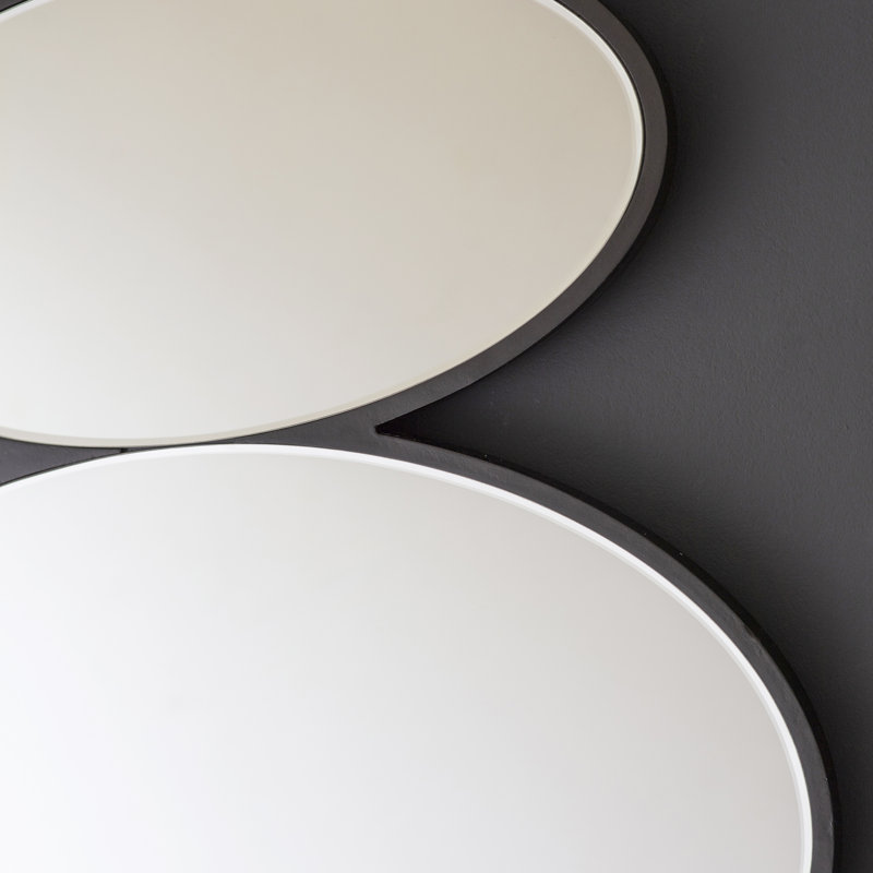 Hermínia Wood Cobblestone Wall Mirror