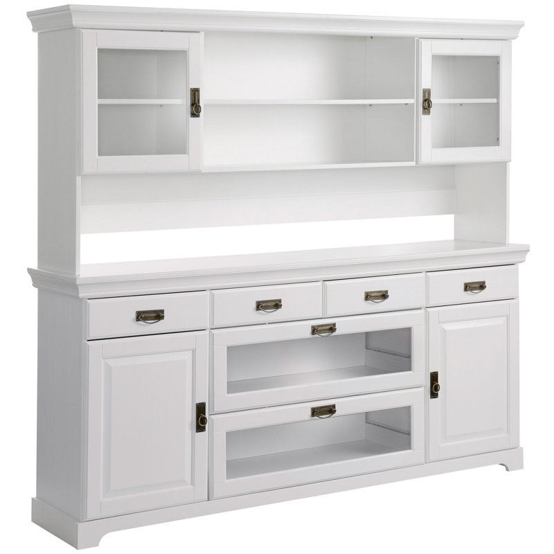 Breindel Dining Hutch Welsh Dresser, White