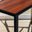 Rustic C Shaped Side Table, End Sofa Accent Tables, Living Room Furniture