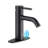 Matte Black Single Hole Bathroom Sink Faucet with Drain Assembly