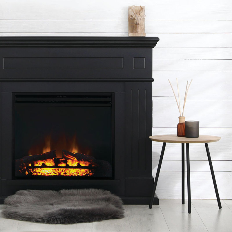 Cambridge 23-Inch Black Freestanding Electric Fireplace Heater