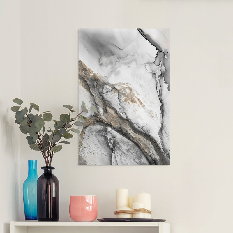 «Abstract Ink Fantasy II», impression sur toile seulement - non encadrée, H 12 po x l 8 po