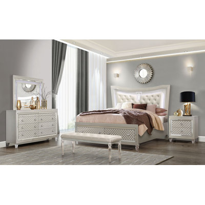 Cross Bed With LED