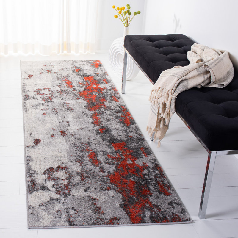 Abrey Performance Abstract Rug, Runner 2'6" x 8'
