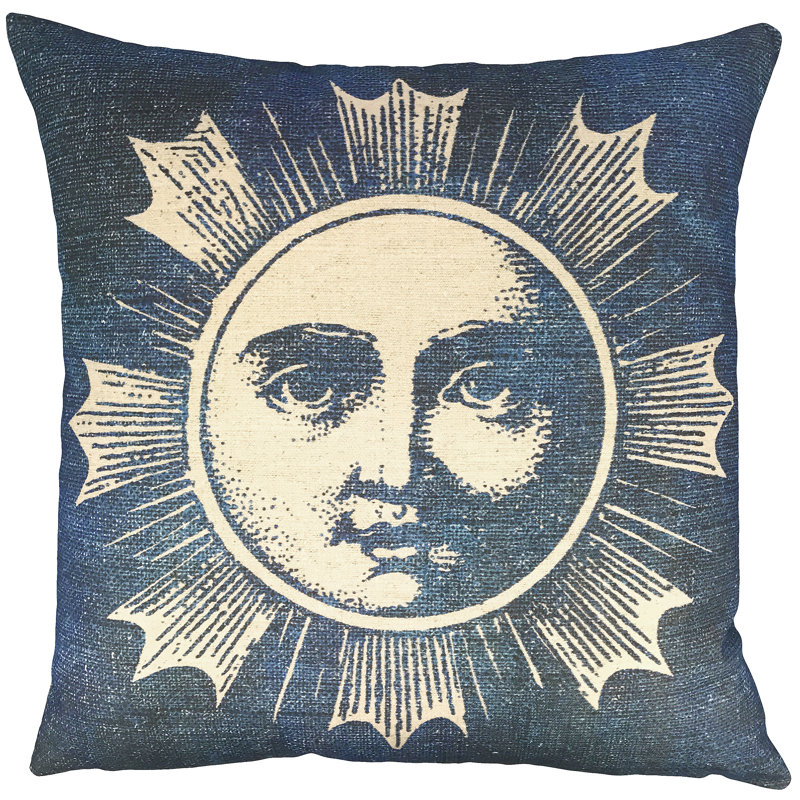 Cotton Reversible Throw Pillow