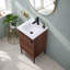 18'' White Mini Free-Standing Single Bathroom Vanity With Ceramic Pot-1093757081