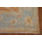 Orange Vegetable Dye Floral Oushak Turkish Area Rug 9