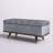 Nannie Chenille Upholstered Storage Bench-981905070