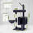 Versatile Cat Tree Tower With Scratching Posts, Hammock, Multiple Platforms, And Anti-Tip Kit For Large Cats, Made With Premium Quality Materials