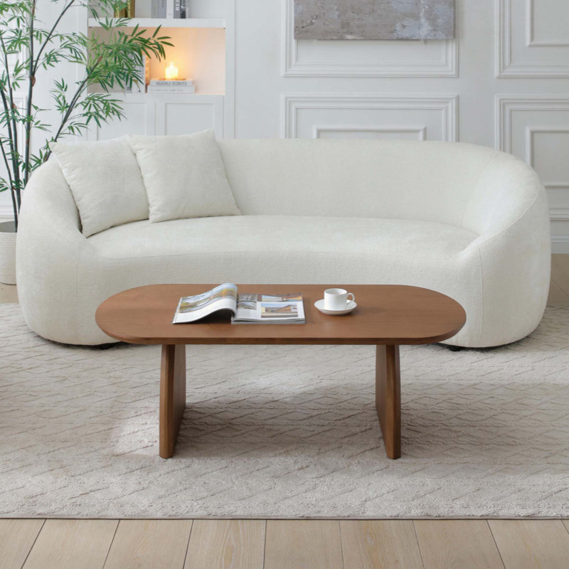 Table basse Mid Century Modern, Noyer
