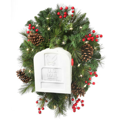Lighted Faux Pine Swag