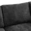 Canapé d'angle modulaire en forme de U ou de L de 220 cm (86,6 po) avec ports de chargement, noir, chenille douce, mousse haute densité, deux coussins décoratifs, repose-pieds amovible, assise confortable en chenille, structure, coussins amovibles