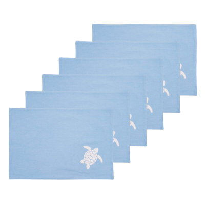 Ensemble de 6 napperons Tortue
