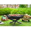 Round Steel Wood Burning Smokeless Fire Pit-66013859