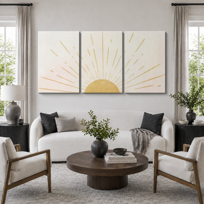 "Bright Bright Yellow Burst", Neutral Abstract 