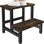 Tabouret en bois à 2 marches pour tout-petits, enfants et adultes