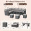 Hinesville 7 Piece Rattan Lounge Dining with Cushions-2093044069