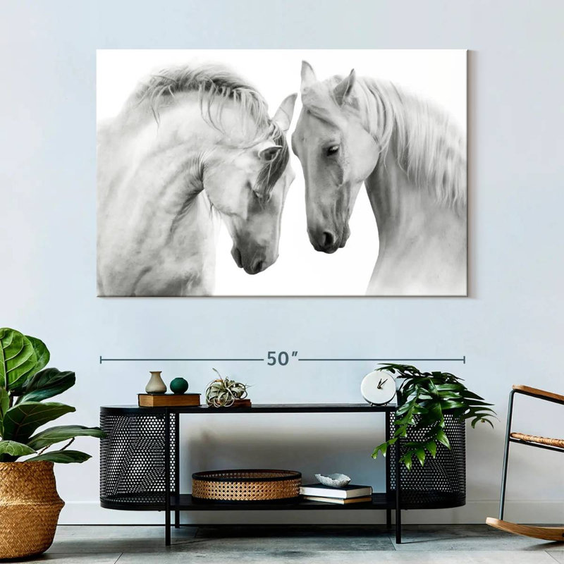 Brampt Horses Courting, 34" H x 51" W