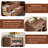 23.62"Brown Style Creative Solid Wood Bookshelf