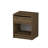 Stylish Nightstand with Wall-Mount Option, Walnut Finish, 17.6 x 20.8 x 14.1 inches | 100% Chipboard Construction, Space-Saving Design | Ideal for Modern Bedrooms, Elegant & Functional Storage Solution-1575073489