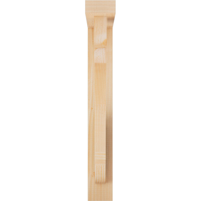 Olympic Block Offset Brace Bracket, 26 x 18, 3 1/2"W Douglas Fir (Smooth)