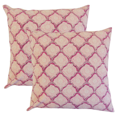 Coussin décoratif en coton Geometric
